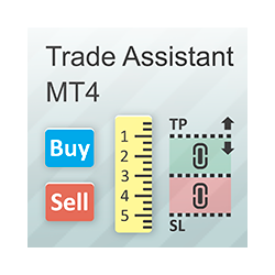 在MetaTrader市场购买MetaTrader 4的'Trade Assistant MT4' 交易工具