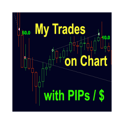 在MetaTrader市场下载MetaTrader 4的'My Trades in Pips' 交易工具