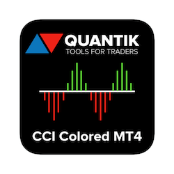 在MetaTrader市场购买MetaTrader 4的'Quantik CCI Colored' 技术指标