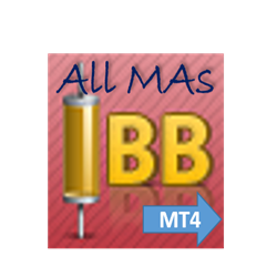 在MetaTrader市场购买MetaTrader 4的'Bollinger Bands all MAs MT4' 自动交易程序（EA交易）