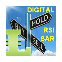 在MetaTrader市场购买MetaTrader 4的'Digital RSI plus PSAR MT4' 技术指标