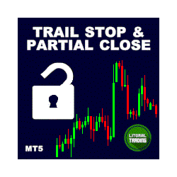在MetaTrader市场购买MetaTrader 5的'LT Trail Stop with Partial Close' 交易工具